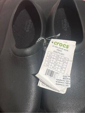 CROCS On The Clock Work Slip-On in Black
